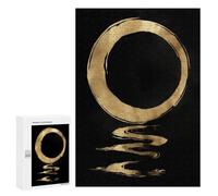 Rompecabezas para Adultos 300 PCS Enso Circle Calligraphy Rompecabezas para Adultos Juegos Relajantes Mejora La Memoria Cumpleaños Y Navidad 300 PCS