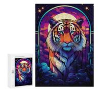 Rompecabezas para Adultos 300 PCS Fantastic Tiger The Wild Rompecabezas para Adultos Juegos Relajantes Mejora La Memoria Difícil Y Desafiante 300 PCS