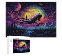 Rompecabezas para Adultos 300 PCS Fantasy Flight Cosmic Journey Rompecabezas para Adolescentes Juegos Relajantes Regalos para Mujeres Cumpleaños Y Navidad 300 PCS