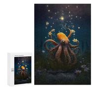 Rompecabezas para Adultos 300 PCS Fantasy World Octopus Rompecabezas para Adultos Juego De Ingenio Desafío Difícil 300 PCS