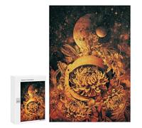 Rompecabezas para Adultos 300 PCS Floral Helmet in Space Rompecabezas para Adultos Juguete Decoración De Pared Regalos para Mujeres Gran Regalo para Juegos 300 PCS