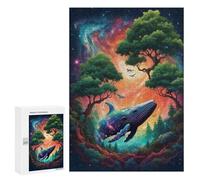 Rompecabezas para Adultos 300 PCS Flying Whale Rompecabezas para Adultos Juegos Familiares Alivia El Estrés Regalo De Cumpleaños, Regalos, 300 PCS