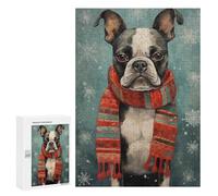 Rompecabezas para Adultos 300 PCS French Bulldog Love Art Rompecabezas para Adultos Juegos Relajantes Mejora La Memoria Cumpleaños Y Navidad 300 PCS