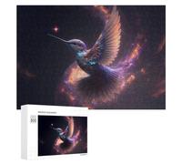 Rompecabezas para Adultos 300 PCS Galactic Hummingbird in Space Rompecabezas para Adultos Juegos Divertidos Pero Regalos Divertidos Y Humorísticos para Amigos Y Familiares 300 PCS