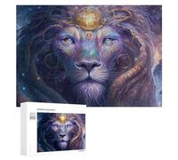 Rompecabezas para Adultos 300 PCS Galactic Lion Cosmic Majesty -1 Rompecabezas para Adultos Juguete Decoración De Pared Regalos para Mujeres Gran Regalo para Juegos 300 PCS