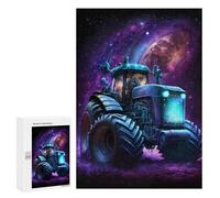 Rompecabezas para Adultos 300 PCS Galactic Tractor Adventure-9 Rompecabezas para Adultos Alivia El Estrés Desafíos para Completar Rompecabezas Juegos Familiares 300 PCS