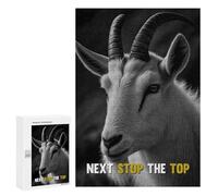Rompecabezas para Adultos 300 PCS Goat Motivational Quotes Juego De Rompecabezas para Ejercitar La Mente Corte De Precisión Interacción Entre Padres E Hijos 300 PCS