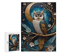 Rompecabezas para Adultos 300 PCS Golden Owl Kintsugi Rompecabezas para Adultos Juegos Familiares Corte De Precisión Cumpleaños Y Navidad 300 PCS