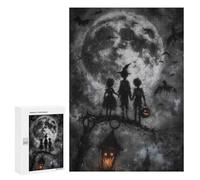 Rompecabezas para Adultos 300 PCS Halloween Night out Rompecabezas para Adultos Juegos Divertidos Decoración Desafiante De Completar 300 PCS