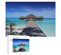 Rompecabezas para Adultos 300 PCS Island Retreat Tropical Paradise Rompecabezas para Adultos Juegos Divertidos Pero Regalos Divertidos Y Humorísticos para Amigos Y Familiares 300 PCS