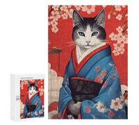 Rompecabezas para Adultos 300 PCS Japanese Cat 6 Rompecabezas para Adultos Juegos Relajantes Mejora La Memoria Cumpleaños Y Navidad 300 PCS
