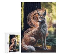 Rompecabezas para Adultos 300 PCS Japanese Kitsune Fox Rompecabezas Juegos Relajantes Análisis Y Lógica Cumpleaños Y Navidad 300 PCS