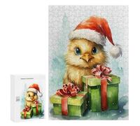 Rompecabezas para Adultos 300 PCS Jolly Chicken Christmas Rompecabezas para Adultos Juegos Familiares Corte De Precisión Cumpleaños Y Navidad 300 PCS