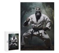 Rompecabezas para Adultos 300 PCS Karate Gorilla Rompecabezas para Adolescentes Juego De Ingenio Análisis Y Lógica 300 PCS