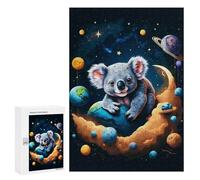 Rompecabezas para Adultos 300 PCS Koala Crescent Moon Rompecabezas para Adultos Juego Práctico Mejora La Memoria Regalos para Amigos Y Familiares 300 PCS