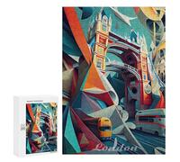 Rompecabezas para Adultos 300 PCS London Tower Bridge 1 Rompecabezas para Adultos Juegos Relajantes Mejora La Memoria Cumpleaños Y Navidad 300 PCS