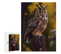 Rompecabezas para Adultos 300 PCS Longeared Owl Rompecabezas para Adultos Juegos Relajantes Mejora La Memoria Difícil Y Desafiante 300 PCS
