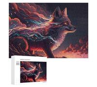 Rompecabezas para Adultos 300 PCS Magical Fox with Electric Tail Rompecabezas para Adultos Juegos Relajantes Análisis Y Lógica Cumpleaños Y Navidad 300 PCS