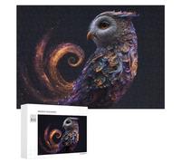 Rompecabezas para Adultos 300 PCS Magical Swirling Owl Artwork Rompecabezas para Adultos Juegos Divertidos Pero Regalos Divertidos Y Humorísticos para Amigos Y Familiares 300 PCS