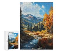 Rompecabezas para Adultos 300 PCS Majestic Mountain Vista Rompecabezas para Adultos Juegos Familiares Corte De Precisión Cumpleaños Y Navidad 300 PCS
