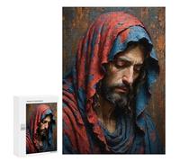 Rompecabezas para Adultos 300 PCS Man in Red and Blue Robe Rompecabezas para Adolescentes Juego De Ingenio Análisis Y Lógica 300 PCS