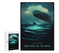 Rompecabezas para Adultos 300 PCS Moby Dick Juego De Rompecabezas para Ejercitar La Mente Corte De Precisión Interacción Entre Padres E Hijos 300 PCS