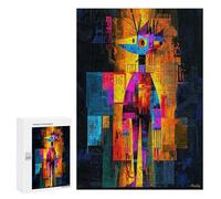 Rompecabezas para Adultos 300 PCS Moisky Self-Portrait - Abstract Geometric Vision Rompecabezas para Adultos Juegos Familiares Regalo De Cumpleaños Regalos De Cumpleaños 300 PCS