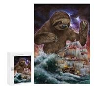 Rompecabezas para Adultos 300 PCS Monster Titan Sloth Kraken Rompecabezas para Adultos Juegos Familiares Corte De Precisión Cumpleaños Y Navidad 300 PCS