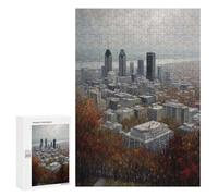 Rompecabezas para Adultos 300 PCS Montreal Art Canada Rompecabezas para Adolescentes Juego De Ingenio Análisis Y Lógica 300 PCS