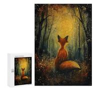 Rompecabezas para Adultos 300 PCS Moonlit Fox Magic Rompecabezas para Adultos Juego Práctico Mejora La Memoria Regalos para Amigos Y Familiares 300 PCS