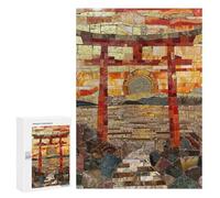 Rompecabezas para Adultos 300 PCS Mosaic Torii Harmony Art Rompecabezas para Adultos Juegos Relajantes Difícil Regalos para Amigos Y Familiares 300 PCS