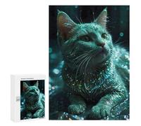 Rompecabezas para Adultos 300 PCS Mystic Cat Rompecabezas para Adultos Juegos Familiares Regalo De Cumpleaños Regalos De Cumpleaños 300 PCS