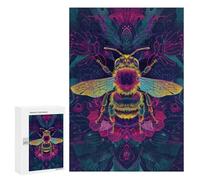 Rompecabezas para Adultos 300 PCS Mystic Neon Bee Rompecabezas para Adultos Juego Práctico Mejora La Memoria Regalos para Amigos Y Familiares 300 PCS
