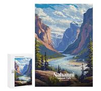 Rompecabezas para Adultos 300 PCS Nahanni National Park Canada Landscape Art Rompecabezas para Adultos Juegos Relajantes Difícil Regalos para Amigos Y Familiares 300 PCS