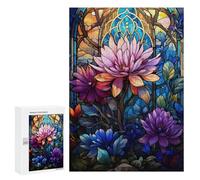 Rompecabezas para Adultos 300 PCS Nature Stained Glass Rompecabezas para Adultos Juegos Relajantes Difícil Regalos para Amigos Y Familiares 300 PCS