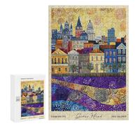 Rompecabezas para Adultos 300 PCS New Orleans Louisiana Travel Rompecabezas para Adultos Juegos De Relajación Regalos para Mujeres Regalos para Amigos Y Familiares 300 PCS
