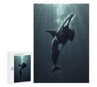 Rompecabezas para Adultos 300 PCS Ocean Orca Whale Killer Rompecabezas para Adultos Juego De Ingenio Desafío Difícil 300 PCS