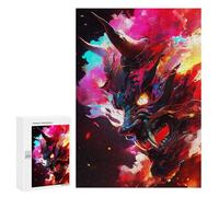 Rompecabezas para Adultos 300 PCS Paint The Oni Mask Rompecabezas para Adultos Juegos Relajantes Mejora La Memoria Difícil Y Desafiante 300 PCS