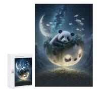 Rompecabezas para Adultos 300 PCS Panda Moon Garden Rompecabezas para Adolescentes Juego De Ingenio Análisis Y Lógica 300 PCS