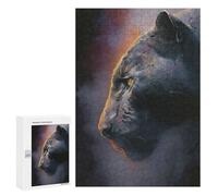 Rompecabezas para Adultos 300 PCS Panther of The Night Soul Rompecabezas para Adultos Juego De Ingenio Desafío Difícil 300 PCS