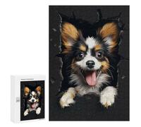 Rompecabezas para Adultos 300 PCS Papillon Dog Rompecabezas para Adultos Juegos Relajantes Regalo De Cumpleaños Gran Regalo para Jugar 300 PCS