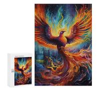 Rompecabezas para Adultos 300 PCS Phoenix Rising Artistic Firebird Rompecabezas para Adultos Juguete Decoración De Pared Regalos para Mujeres Gran Regalo para Juegos 300 PCS