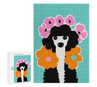 Rompecabezas para Adultos 300 PCS Poodle Dog Nature Lover Rompecabezas para Adolescentes Ensamblaje De Patrones Interacción Entre Padres E Hijos Hermoso Juego De Diseño 300 PCS