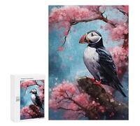 Rompecabezas para Adultos 300 PCS Puffin Watercolor Rompecabezas para Adultos Juego De Ingenio Regalos para Mujeres Regalos para Amigos Y Familiares 300 PCS