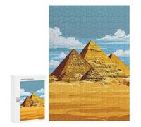 Rompecabezas para Adultos 300 PCS Pyramids of Giza Rompecabezas para Adultos Juego De Ingenio Desafío Difícil 300 PCS