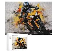 Rompecabezas para Adultos 300 PCS Racing Spirit Motorcycle Artwork -1 Rompecabezas para Adolescentes Juego De Ingenio Carrera De Velocidad De Manos Regalos De Cumpleaños Y Únicos 300 PCS