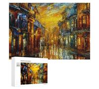 Rompecabezas para Adultos 300 PCS Rainy Street Reflections Rompecabezas para Adultos Juegos Divertidos Pero Regalos Divertidos Y Humorísticos para Amigos Y Familiares 300 PCS