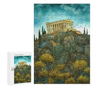Rompecabezas para Adultos 300 PCS Rompecabezas Acropolis Athens Abstract Rompecabezas para Adultos Juguete Decoración De Pared Aliviador del Estrés Difícil Y Desafiante 300 PCS