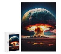 Rompecabezas para Adultos 300 PCS Rompecabezas Atomic Explosion Rompecabezas para Adultos Juguetes Antiestrés Análisis Y Lógica Cumpleaños 300 PCS