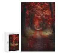 Rompecabezas para Adultos 300 PCS Rompecabezas Autumn Forest Path Rompecabezas para Adultos Juguetes Antiestrés Análisis Y Lógica Cumpleaños 300 PCS